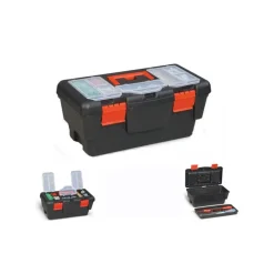 CASSETTA 55CM 22" PORTA UTENSILI VALIGETTA BORSA ATTREZZI IN PLASTICA MINUTERIA 55.5X29.5X26.5CM