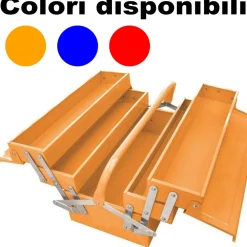 CASSETTA PORTA ATTREZZI IN METALLO ESTENSIBILE 49,5 X 20 X 29CM ORGANIZER