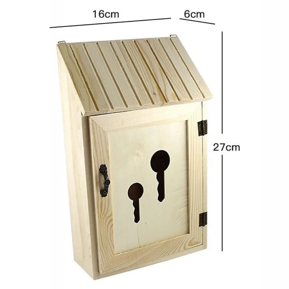 CASSETTA PORTA CHIAVI POSTALE LEGNO PORTACHIAVI APPENDICHIAVI KEY BOX DECOUPAGE