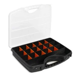 CASSETTA PORTA UTENSILI 20 SCOMPARTI VALIGETTA PLASTICA ATTREZZI ORGANIZER ACCESSORI