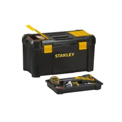 CASSETTA PORTAUTENSILI 2 SCOMPARTI STANLEY IN PLASTICA VALIGETTA ATTREZZI