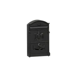 CASSETTA POSTALE BUCA LETTERE IN STILE ANTICO CLASSICO IN ALLUMINIO VERNICIATO