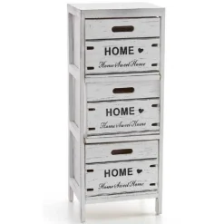 CASSETTIERA 3 CASSETTI SALVASPAZIO CUCINA BAGNO INGRESSO SLIM 74X30X24CM 787997