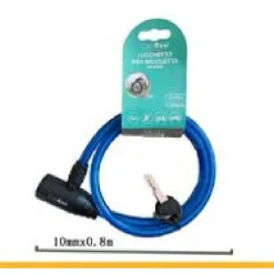 CATENA ANTIFURTO LUCCHETTO BICI BICICLETTA SCOOTER MOTO 80CM 2 CHIAVI CX-9555