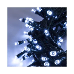 CATENA LUMINOSA 180 LED LUCI BIANCO FREDDO PER ESTERNO CONTROLLER 8 FUNZIONI 24V