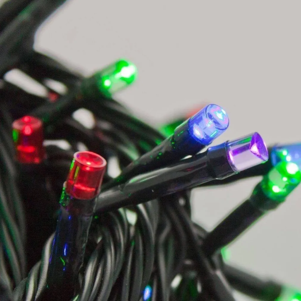 CATENA LUMINOSA 1000 LED LUCI ALBERO NATALE LUCCIOLE MULTICOLORE ESTERNO 24V