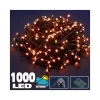 CATENA LUMINOSA 1000 LED LUCI ALBERO NATALE LUCCIOLE BIANCO CALDO ESTERNO 24V