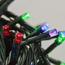 CATENA LUMINOSA 500 LUCI LED LUCCIOLE MULTICOLOR CONTROLLER 8 FUNZIONI ESTERNO