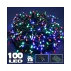 CATENA LUMINOSA 100 LUCI LED LUCCIOLE MULTICOLOR CON CONTROLLER 8 FUNZIONI