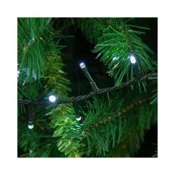 CATENA LUMINOSA 400 LUCI LED BIANCO FREDDO 8 FUNZIONI PER ALBERO NATALE ADDOBBI