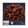 CATENA LUMINOSA 200 LUCI LED LUCCIOLE BIANCO CALDO CON CONTROLLER 8 FUNZIONI