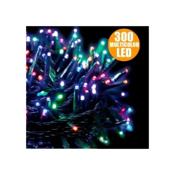 CATENA LUMINOSA NATALE 300 LED MULTICOLOR PER INTERNO ED ESTERNO DECORAZIONI