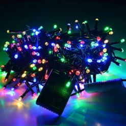 CATENA LUMINOSA NATALE 300 LED MULTICOLOR PER INTERNO ED ESTERNO DECORAZIONI