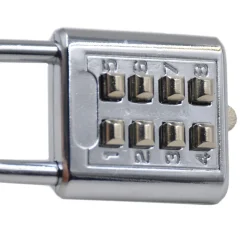 CATENACCIO LUCCHETTO A COMBINAZIONE PER ARMADIETTO SPOGLIATOIO 8 Cifre 35mm