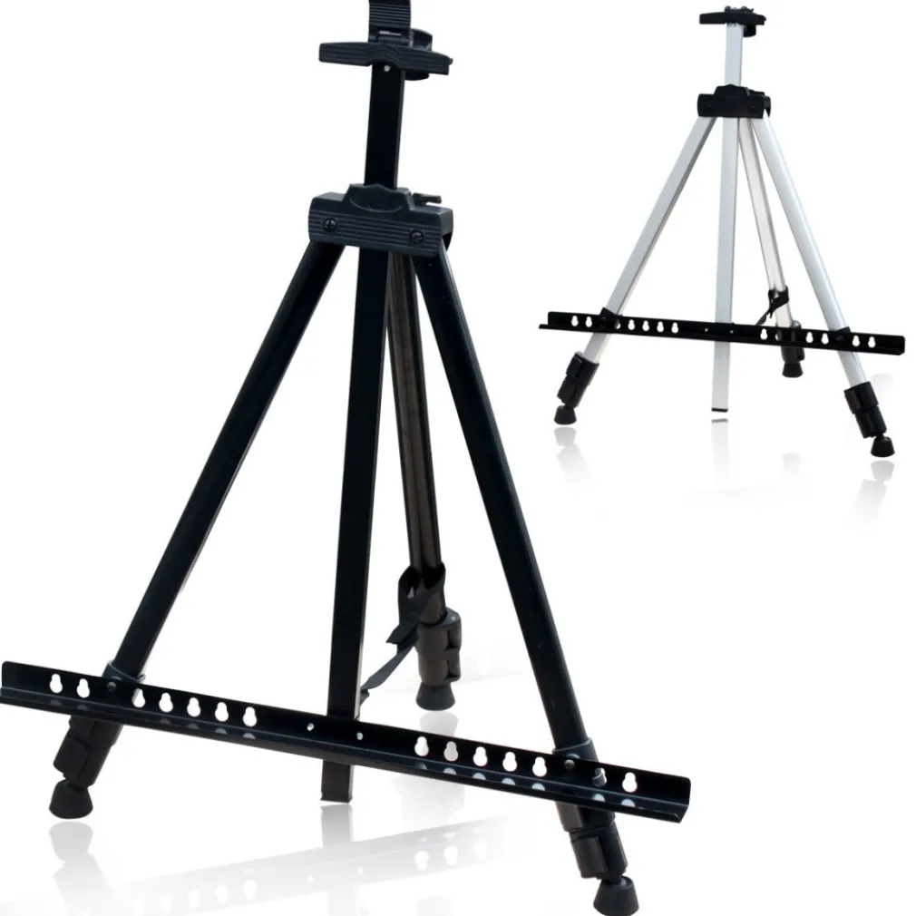 CAVALLETTO ARTISTICO SUPPORTO PER TELA PIEGHEVOLE IN ALLUMINIO 160CM DISEGNO
