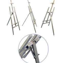 CAVALLETTO ARTISTICO SUPPORTO PER PITTURA TELA PIEGHEVOLE LEGNO 120CM DISEGNO