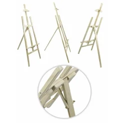 CAVALLETTO PITTORICO IN LEGNO INCLINABILE 120 CM PITTURA ESPOSIZIONE TELE QUADRI