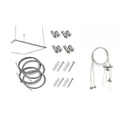 CAVI PER SOSPENSIONE PANNELLI SLIM AD INCASSO QUADRATI P600-S SET 4 FILI DA 120CM