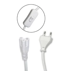 CAVO NEON JACK 3 PIN CON SPINA INTERRUTTORE CAVETTO SOTTOPENSILE LED 150CM S-T5