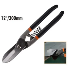 CESOIA PER LAMIERE DI FERRO 12" CON MOLLA FORBICI TAGLIO LUNGO DRITTO 30CM