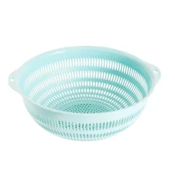CESTELLO VERDE ACQUA LAVAGGIO VERDURE FRUTTA DIM. 25.5X10.5 CM ACCESSORI CUCINA