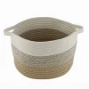 CESTINO CESTO IN TESSUTO DI CORDA INTRECCIATO PORTA OGGETTI TONDO 29X20 CM 10648
