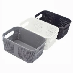 CESTINO CESTO PORTA OGGETTI ORGANIZER RETTANGOLARE PORTA TUTTO BAGNO CASA 79462