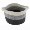 CESTINO CESTO TESSUTO DI CORDA INTRECCIATO PORTA OGGETTI ROTONDO 21X15CM 10649