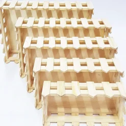 CESTINO LEGNO 5 PEZZI RF_64893 MATRIOSKA RETTANGOLARE CASSETTA PORTAOGGETTI