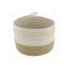 CESTINO PORTA BIANCHERIA OGGETTI CORDA INTRECCIATA CESTO ORGANIZER 26X18CM 10652