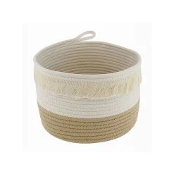 CESTINO PORTA BIANCHERIA OGGETTI CORDA INTRECCIATA CESTO ORGANIZER 26X18CM 10652