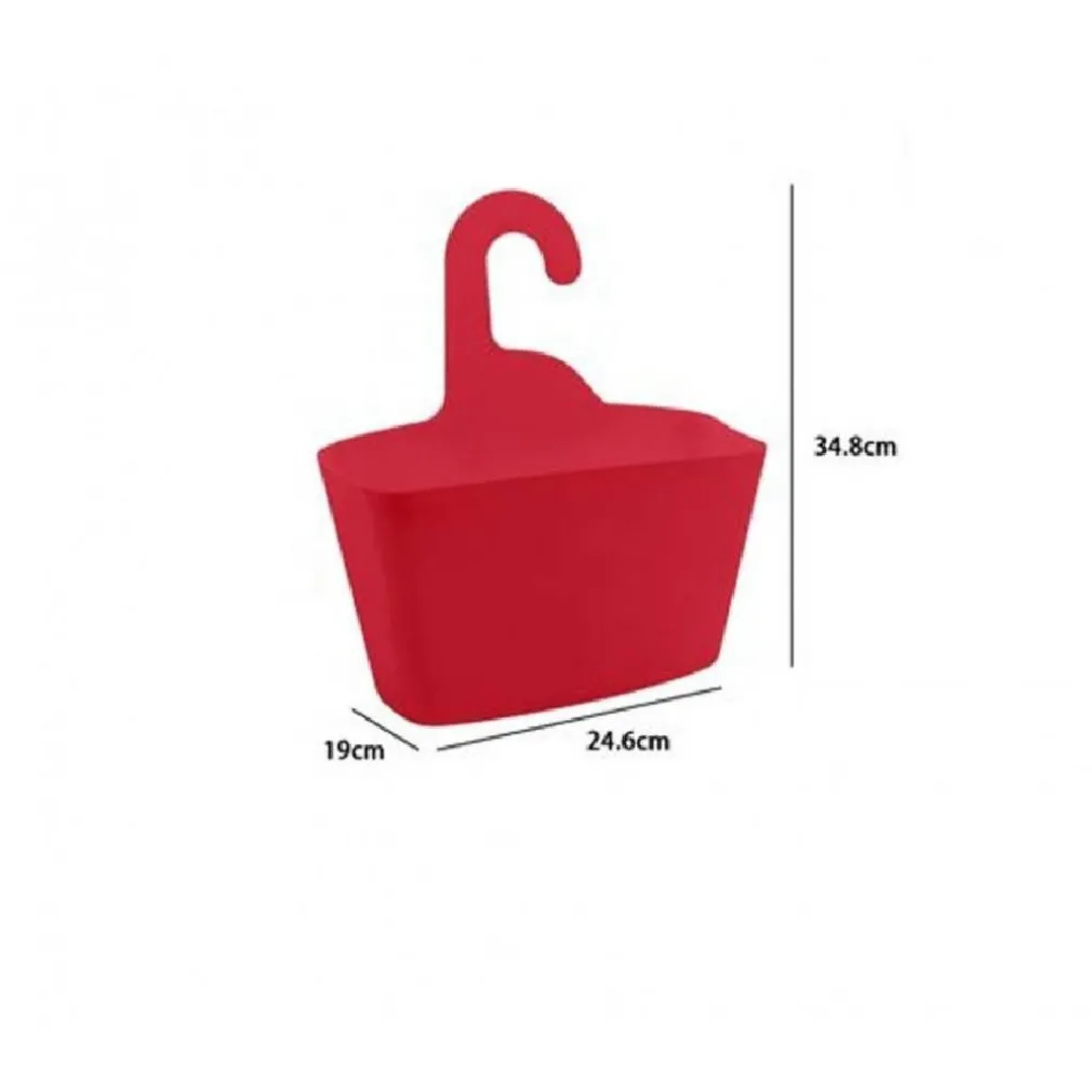 CESTINO PORTA OGGETTI APPENDERE ORGANIZER RETTANGOLARE IMPERMEABILE ROSSO 69909