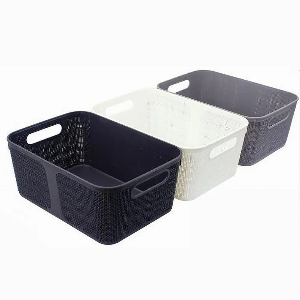 CESTINO PORTA OGGETTI CESTO ORGANIZER RETTANGOLARE PORTA TUTTO BAGNO CASA 79463