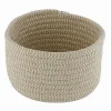 CESTINO PORTA OGGETTI CESTO IN TESSUTO INTRECCIATO ROTONDO CASA 16 X 10 CM 10640