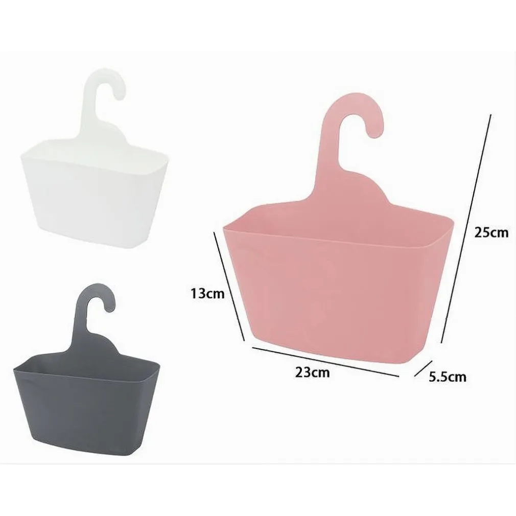 CESTINO PORTA OGGETTI CON GANCIO APPENDERE DOCCIA BAGNO CASA VARI COLORI 79459