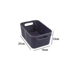 CESTINO PORTA OGGETTI ORGANIZER RETTANGOLARE CESTO PORTA TUTTO BAGNO CASA 79464