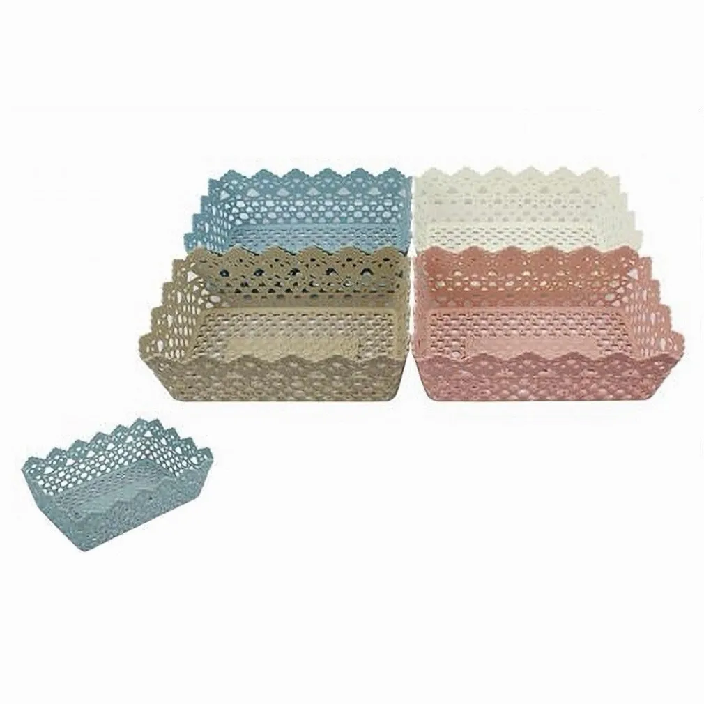 CESTINO PORTA TUTTO OGGETTI PLASTICA RETTANGOLARE 29.8X19.8X9.6CM MULTIUSO 79472