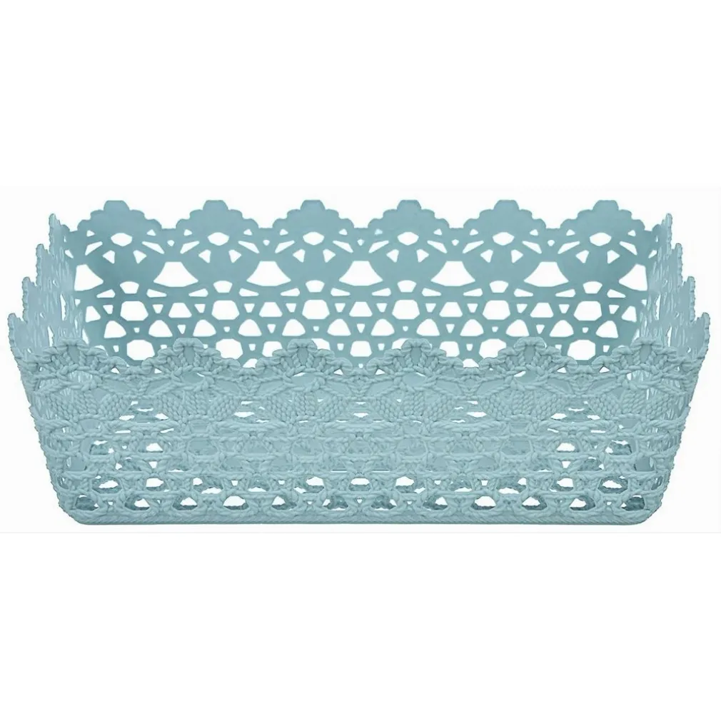 CESTINO PORTA TUTTO OGGETTI PLASTICA RETTANGOLARE 29.8X19.8X9.6CM MULTIUSO 79472