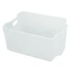 CESTINO PORTA TUTTO SCATOLA PORTAOGGETTI CONTENITORE CON MANICI 27X19.4X12.4CM 79458