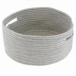 CESTINO PORTAOGGETTI CESTO CON MANICI IN TESSUTO INTRECCIATO TONDO 29X13CM 10639