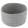 CESTINO PORTAOGGETTI CESTO TESSUTO INTRECCIATO GRIGIO TONDO CASA 21X12.5CM 10645