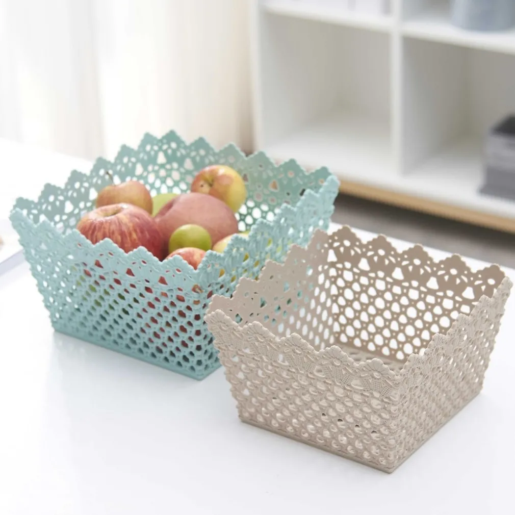 CESTINO PORTATUTTO OGGETTI CESTO MULTIUSO PLASTICA QUADRATO 18.2X18.2X11CM 79474