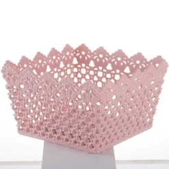 CESTINO PORTATUTTO OGGETTI CESTO MULTIUSO PLASTICA QUADRATO 18.2X18.2X11CM 79474