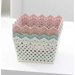 CESTINO PORTATUTTO OGGETTI CESTO MULTIUSO PLASTICA QUADRATO 18.2X18.2X11CM 79474