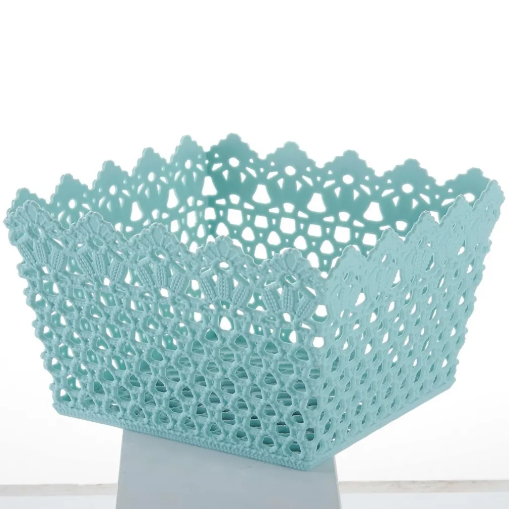 CESTINO QUADRATO PORTA TUTTO OGGETTI MULTIUSO IN PLASTICA 21.5X21.5X13 CM 79475