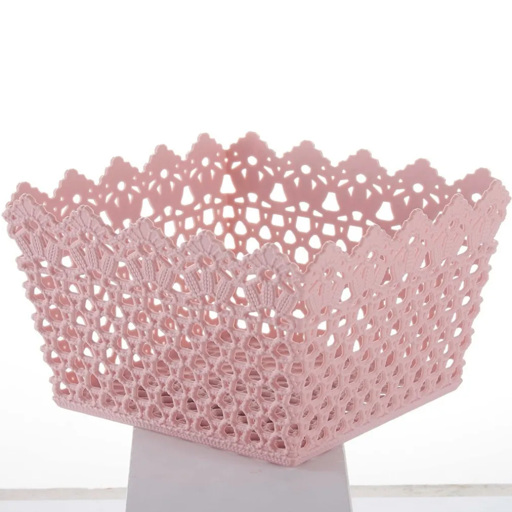 CESTINO QUADRATO PORTA TUTTO OGGETTI MULTIUSO IN PLASTICA 21.5X21.5X13 CM 79475