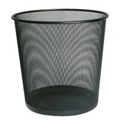 CESTINO RACCOLTA CARTE RACCOGLI IN METALLO NERO UFFICI STUDI AULE SALE DFH