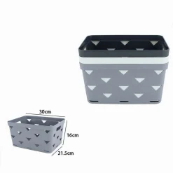 CESTO CESTINO PORTA TUTTO OGGETTI ORGANIZZATORE RETTANGOLARE 30X21.5X16 CM 10719