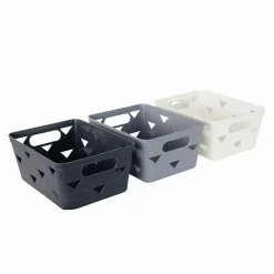 CESTO CESTINO PORTA TUTTO OGGETTI ORGANIZZATORE RETTANGOLARE 28.5X21X9 CM 10715