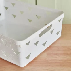 CESTO CESTINO PORTA TUTTO OGGETTI ORGANIZZATORE RETTANGOLARE 33X25.6X11 CM 10716